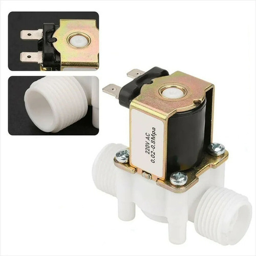 Electro Válvula Solenoide 3/4, 0.8 Mpa, Nc, Bobina 220v Ac