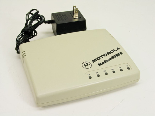  Motorola Modemsurfr 56k Y Eliminador  Corriente Eléctrica