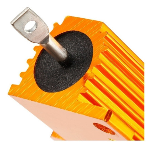 Caja De Aluminio Resistencia Bobinada Oro, 25 W, 8 Ohm, 5%,