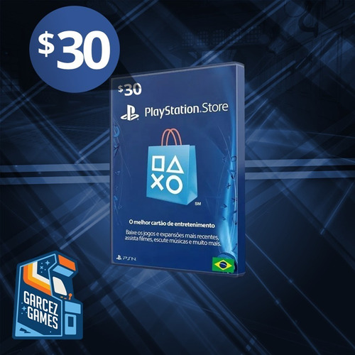 Imagem 1 de 1 de Playstation Network Card Cartão Psn $30 Dolares ($20+$10) Us