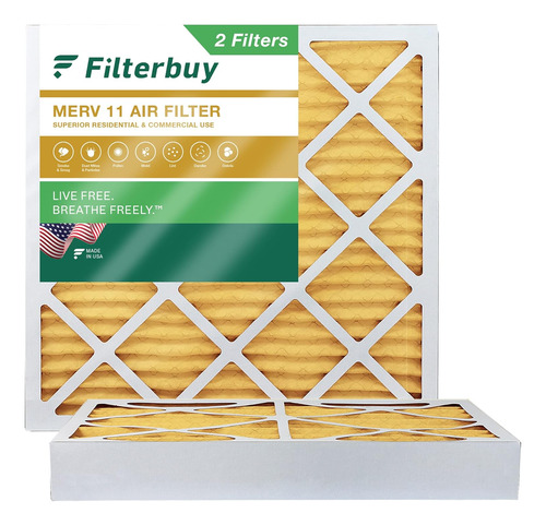 Filtro De Aire Merv 11 De 24 X 24 X 4 Pulgadas, Defensa...