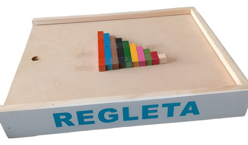 Juegos Regleta De Madera Lisa Estuche Con Tapa C. 291 Pzs