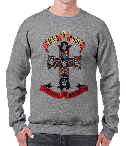 Buzo Hoddie Básico Guns N`roses Gnr 03 Rock