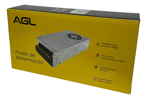 Fonte Chaveada Metálica 12v 20a 110/220v Agl