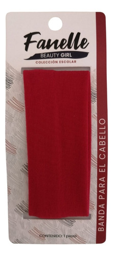 Banda Para Cabello Fanelle Colores Rojo Y Azul Con 6 Piezas