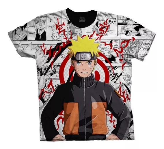 Camiseta Naruto Dragon Ball Z Anime 