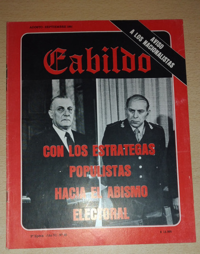 Revista Cabildo N°45 Agosto Septiembre De 1981