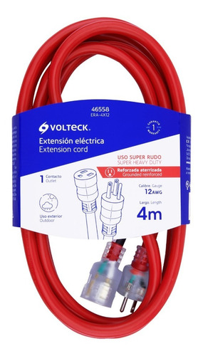 Extensión Reforzada 4 M Calibre 12. 46558 Volteck