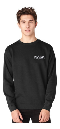 Poleron Sin Capucha Nasa Insignia Cohete Espacial Astronauta Unisex