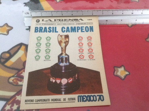 La Prensa  Campeonato Mundial México 70