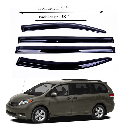 Adapta Toyota Sienna Visera Ventilacion Lateral Para Ventana