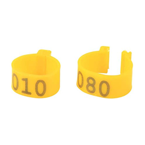 100 Piezas De Anillos Patas De Pollo Numerados 1-100, I...