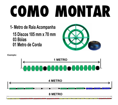 Imagem 2 de 3 de Raia Flutuante 105 Mm Sinalizador P Piscinas - Profissional