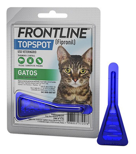 Antipulgas Carrapatos Frontline Top Spot Gatos