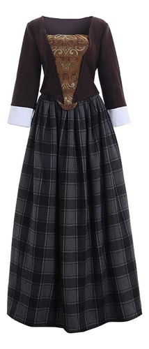 Vestido Escocés Para Mujer Claire Fraser Cosplay Disfraz De 