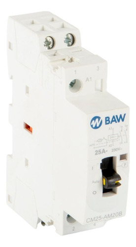 Contactor Modular 25a 2na Bobina 24v Baw Automatico-manual