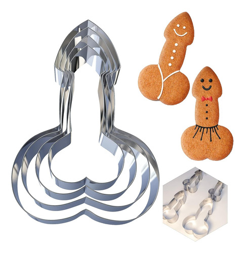 Juego De 4 Cortadores De Galletas De Acero Inoxidable, Corta