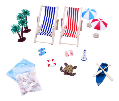 Decoración De Casa De Muñecas En Miniatura De Playa