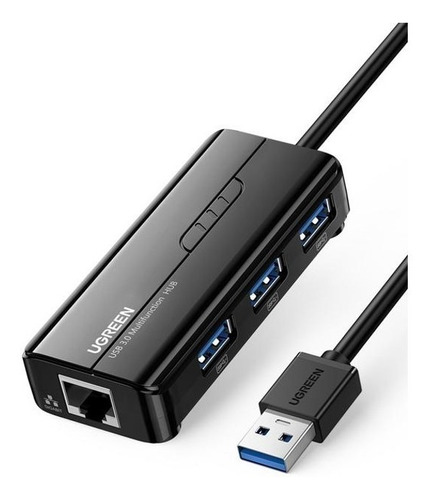 Hub Usb 3.0 De 3 Puertos Usb 3.0 Y 1 Ethernet Gigabit Ugreen