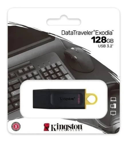 Pendrive 128gb Usb 3.0 Kingston Datatraveler G4 