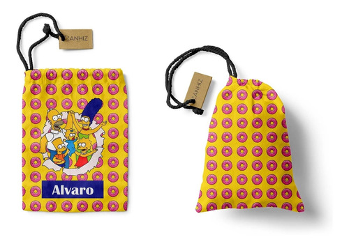 Bolsa Escolar Simpsons S41 35x25 Cms Impermeable