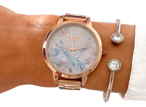 Reloj Knock Out Dama Modelo 2457 Malla Rose Garantia Oficial