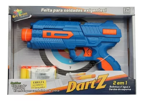 Lançador Nerf Pistola Lança Dardos E Bolinhas Gel Soft Gun - 400