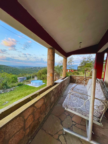 Cabaña O Casa De Alquiler En Villa Serrana Hasta 4 Personas - Tv, Directv, Wifi, Piscina