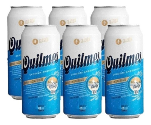 Cerveza Quilmes Rubia Lata De 473ml Pack 12u