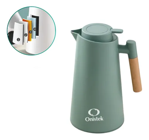 Garrafa Térmica 1000ml Café Chá Mesa Posta Cabo Madeira | MercadoLivre