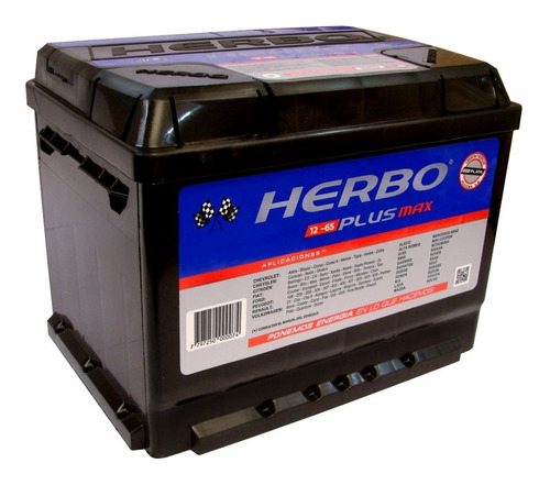 Bateria Herbo Plus Max 12x65 Ah Instalación Sin Cargo