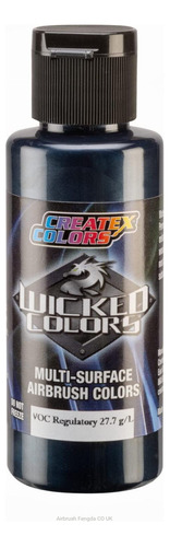 Createx Wicked Colors W366 Metallic Midnight Blue 2oz Base