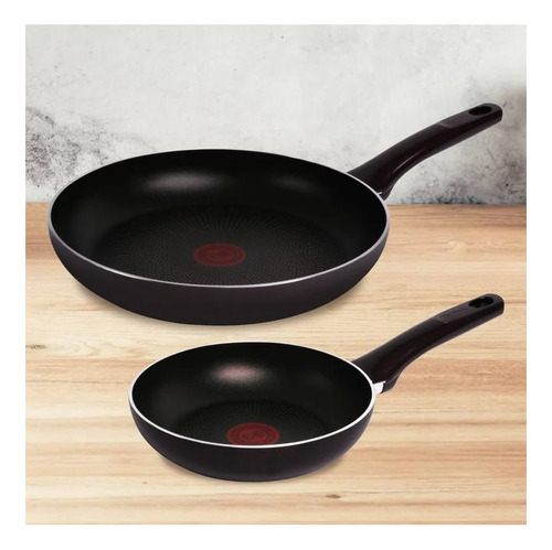 2 Sartenes Tefal Resist Intense D5220283m Negro