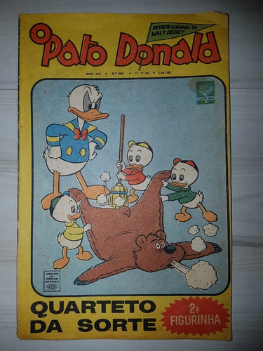 Raro Gibi O Pato Donald N° 680 Abril 1964 Com A Figurinha