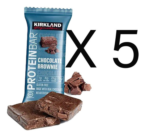 Barras De Proteína Chocolate Kirkland 60g Brownie 5pack