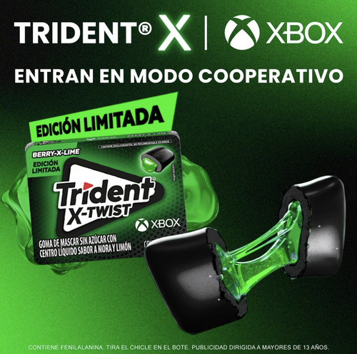 Chicle Trident Goma De Mascar Sin Azucar X-twist