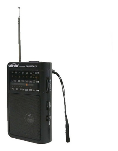  Radio Fm/am Cafini Modelo Cn-r35fm / S Negro