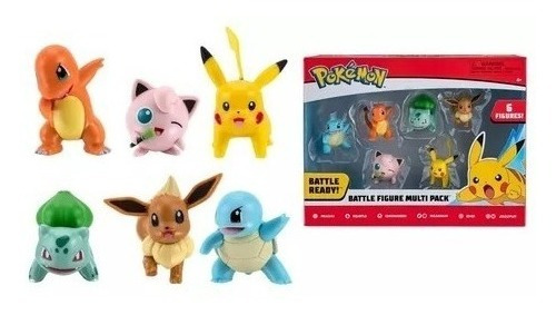 Figuras Pokemon Battle Figure Multipack X6 Nuevos En Caja