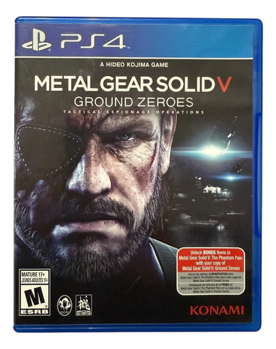 Metal Gear Solid V Ground Zeroes Para Playstation 4 Físico (Usado)