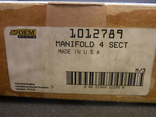 Fast Oem, 1012789, Lf04-256, Manifold 4 Sect (new) Ccf