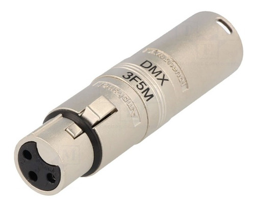 Adaptador Xlr De 3 A 5 Pines Dmx Audio Amphenol Ac3f5mw