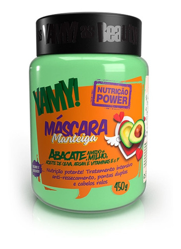 Máscara Manteiga Abacate Nutrição Power 450g - Yamy!