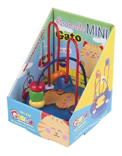 Brinquedo Pedagógico Educativo Aramado Mini Gato Carlu