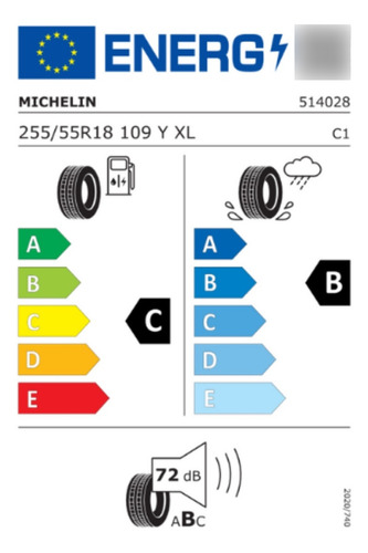 Kit 2 Pneus Michelin 255/55 R18 109y Xl Latitude Sport N1