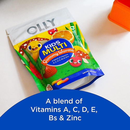 Olly Kids Multi Worms 70 Gomitas Multivitaminas Infantil Sabor Frutas