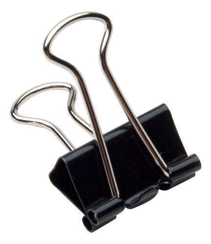 Broches Binder Clips Olami 25 Mm X12 Unidades Color Negro