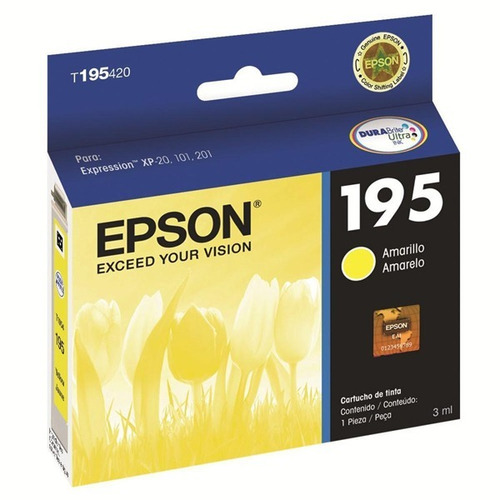 Cartucho Epson T195 Amarillo Original