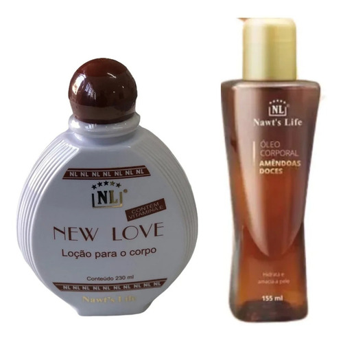  Loção New Love E Óleo De Amêndoas Doce Nawts Life Fragrância Sim Tipo De Embalagem Frasco