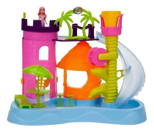 Juguete Judy Pink Dolphin Slide Dolphin Park