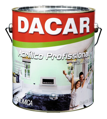 Pintura Acrílico Profesional Dacar Paredes Y Techos 3,6 Litr